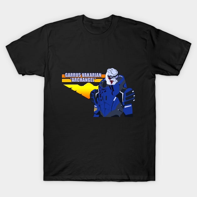 Garrus Vakarian, The Archangel T-Shirt by Sutilmente